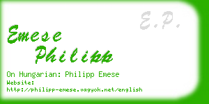emese philipp business card